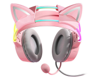 Onikuma X15 PRO Różowe - kocie uszy - 1236702 - zdjęcie 3